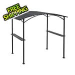 Sunjoy Group 5 x 8 Grill Gazebo with Arch Canopy and Bar Shelves