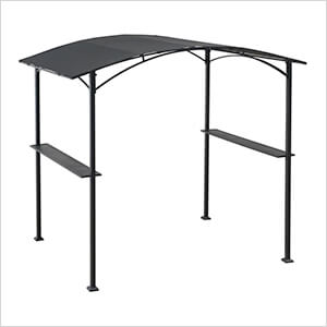 5 x 8 Grill Gazebo with Arch Canopy and Bar Shelves