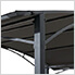 5 x 8 Grill Gazebo with Arch Canopy and Bar Shelves