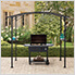 5 x 8 Grill Gazebo with Arch Canopy and Bar Shelves