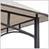 5 x 8 Steel Soft Top Grill Gazebo with Bar Shelves