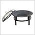 29-Inch Steel Wood Burning Fire Pit with Spark Screen and Fire Poker