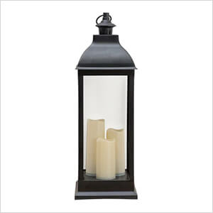 28-Inch Battery Powered Hanging LED Lantern