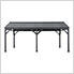 14 x 20 Steel Frame Gable Roof Metal Carport / Gazebo with 2 Ceiling Hooks