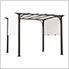 10 x 10 Modern Metal Pergola Kit with White Adjustable Canopy