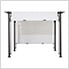 10 x 10 Modern Metal Pergola Kit with White Adjustable Canopy