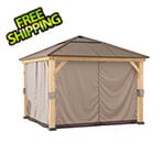 Sunjoy Group Replacement Curtains for 9 x 9 Wood-Framed Gazebos