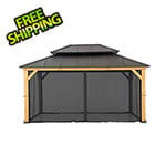 Sunjoy Group Replacement Mosquito Netting for 12 x 16 Wood-Framed Gazebos