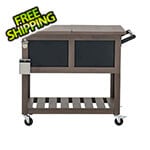 Sunjoy Group 80-Quart Rolling Ice Chest Cooler Cart with Chalkboard