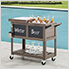 80-Quart Rolling Ice Chest Cooler Cart with Chalkboard