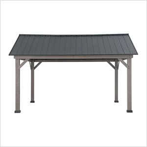 13 x 15 Wooden Frame Hardtop Gazebo with Ceiling Hook