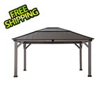 Sunjoy Group 13' x 15' Wooden Frame Hardtop Gazebo