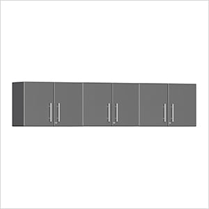 3-Piece Oversized Wall Cabinet Kit in Graphite Grey Metallic