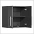 9-Piece Garage Cabinet Kit with Bamboo Worktop in Graphite Grey Metallic