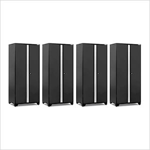 4 x PRO Series Black Multi-Use Lockers