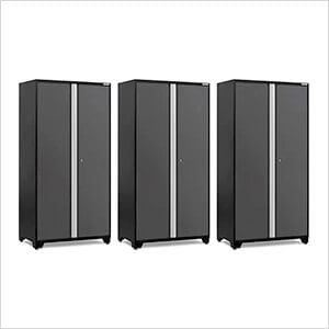 3 x PRO Series Grey 42 in. Multi-Use Locker