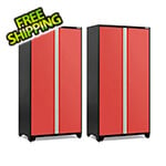 NewAge Products 2 x PRO Series Red 42 in. Multi-Use Locker