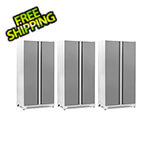 NewAge Garage Cabinets 3 x PRO Series Platinum 42 in. Multi-Use Locker