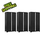 NewAge Garage Cabinets 3 x PRO Series Black 42 in. Multi-Use Locker