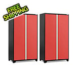 NewAge Garage Cabinets 2 x PRO Series Red 48 in. Multi-Use Locker