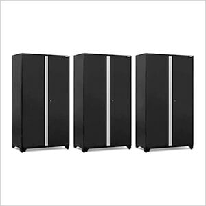3 x PRO Series Black 48 in. Multi-Use Locker