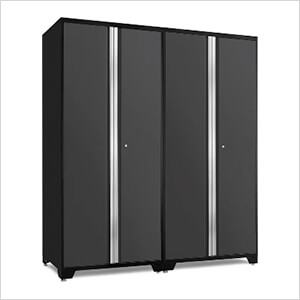 PRO Series Grey 36 in. Secure Gun Cabinet with Accessories (2-Pack)