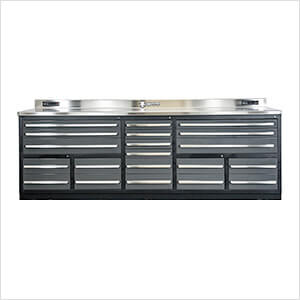 20-Drawer 9-Foot 4-1/4-Inch Heavy Duty Garage Workbench