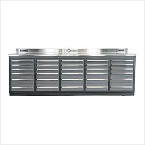 30-Drawer 9-Foot 4-1/4-Inch Heavy Duty Garage Workbench