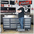 17-Drawer 7-Foot Heavy Duty Garage Workbench with Leveling Feet