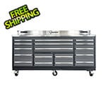 Dragonfire Tools 17-Drawer 7-Foot Heavy Duty Garage Workbench with Casters