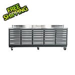 Dragonfire Tools 30-Drawer 9-Foot 4-1/4-Inch Heavy Duty Garage Workbench with Casters
