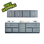 Dragonfire Tools 20-Drawer 9-Foot 4-1/4-Inch Heavy Duty Garage Workbench with Wall Cabinets
