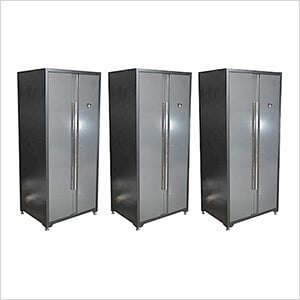 Heavy-Duty Garage Locker Cabinet (3-Pack)