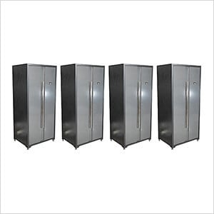 Heavy-Duty Garage Locker Cabinet (4-Pack)