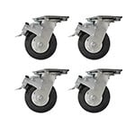 Dragonfire Tools Lower Corner Cabinet Heavy-Duty Casters (4-Pack)