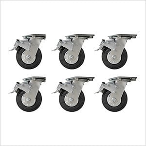 Garage Workbench Heavy-Duty Casters (6-Pack)