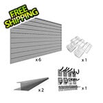 Proslat Upgraded Slatwall Wall Storage Bundle (Light Grey)