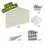 Proslat U-Turn Slatwall Wall Storage Bundle (Sandstone)