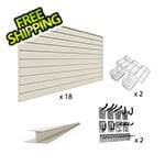 Proslat Complete Slatwall Wall Storage Bundle (Sandstone)