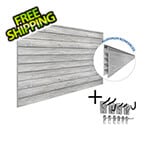 Proslat PROCORE+ PVC Gray Wood Slatwall Ultimate Bundle