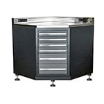 Dragonfire Tools 6-Drawer Heavy Duty Lower Corner Cabinet with Leveling Feet