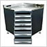 6-Drawer Heavy Duty Lower Corner Cabinet with Leveling Feet