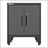 Black 4-Piece Garage Cabinet Set with Levelers