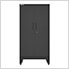 Black 4-Piece Garage Cabinet Set with Levelers and Casters