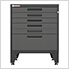 Black 4-Piece Garage Cabinet Set with Levelers and Casters