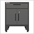 Black 7-Piece Garage Cabinet Set with Levelers and Casters