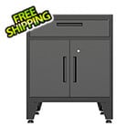 Armadillo Tough Black Multifunction Base Cabinet with Rubber Work Mat