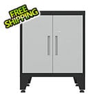 Armadillo Tough Grey 2-Door Base Cabinet with Rubber Work Mat