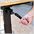 56-Inch Manual Adjustable Bamboo Worktable