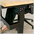 56-Inch Manual Adjustable Bamboo Worktable